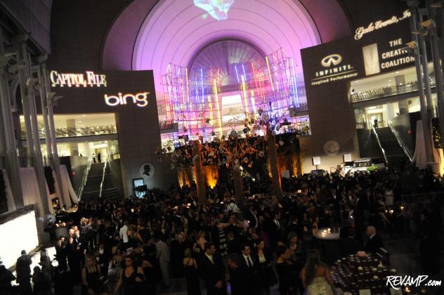 The Ronald Reagan Building's atrium served as the backdrop for Capitol File Magazine's crowded WHCD after party.